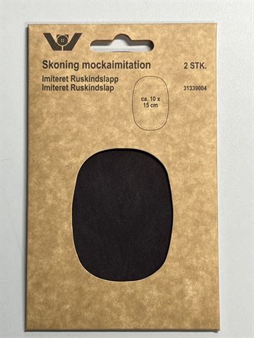 Albue lapper, mørkegrå